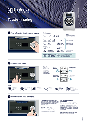 EPRSE_tvattanvisningar tvättanvisningar Electrolux Professional